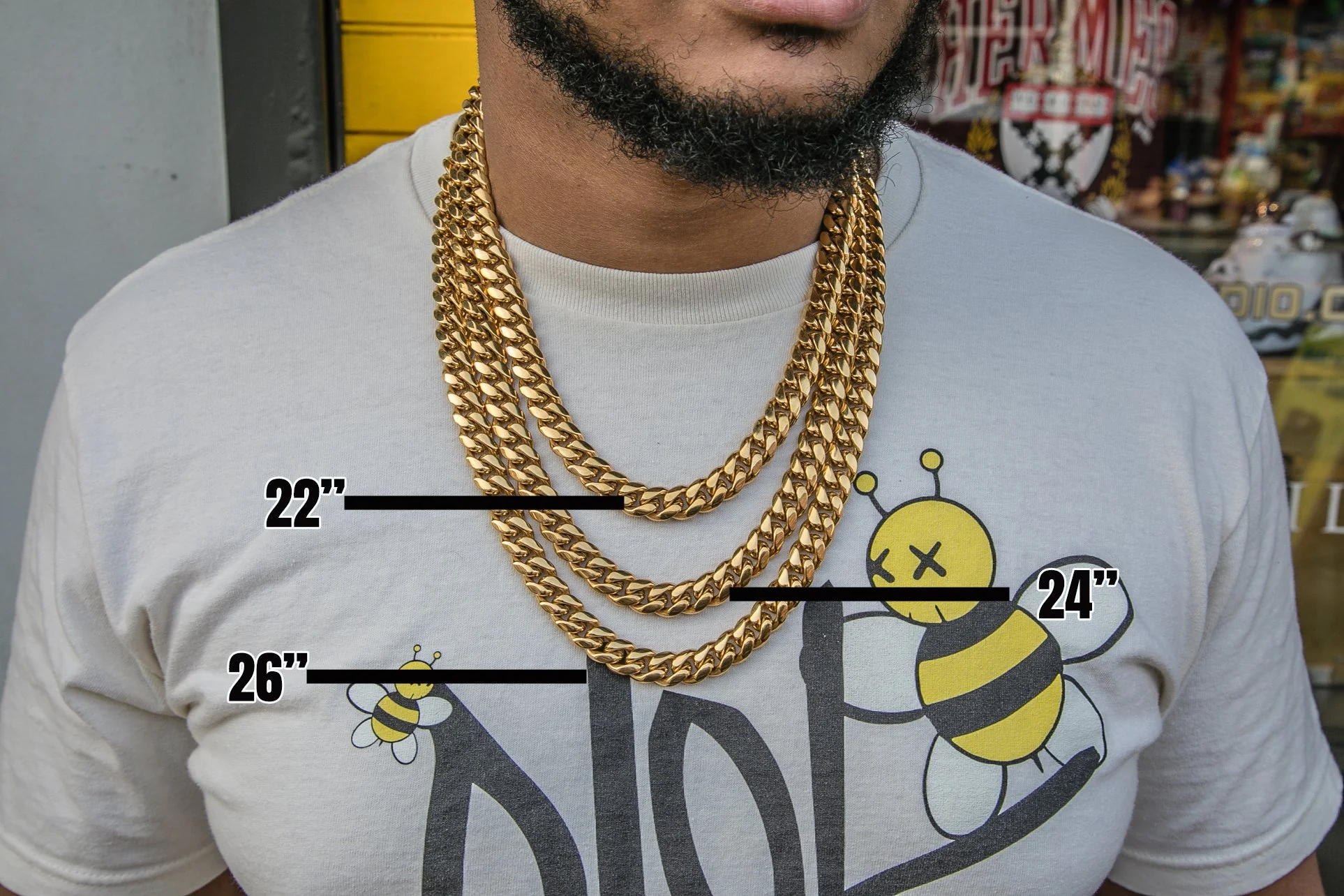 12mm Miami Cuban Link Necklace - 18k Gold Plated - Image 4
