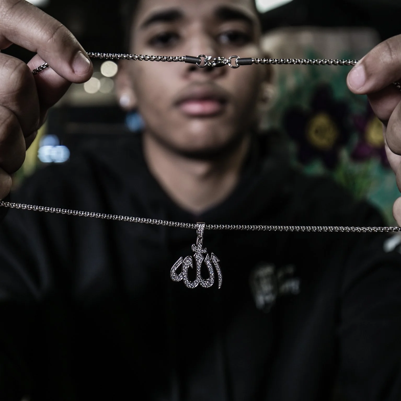 Allah - Silver Stoned - Image 3
