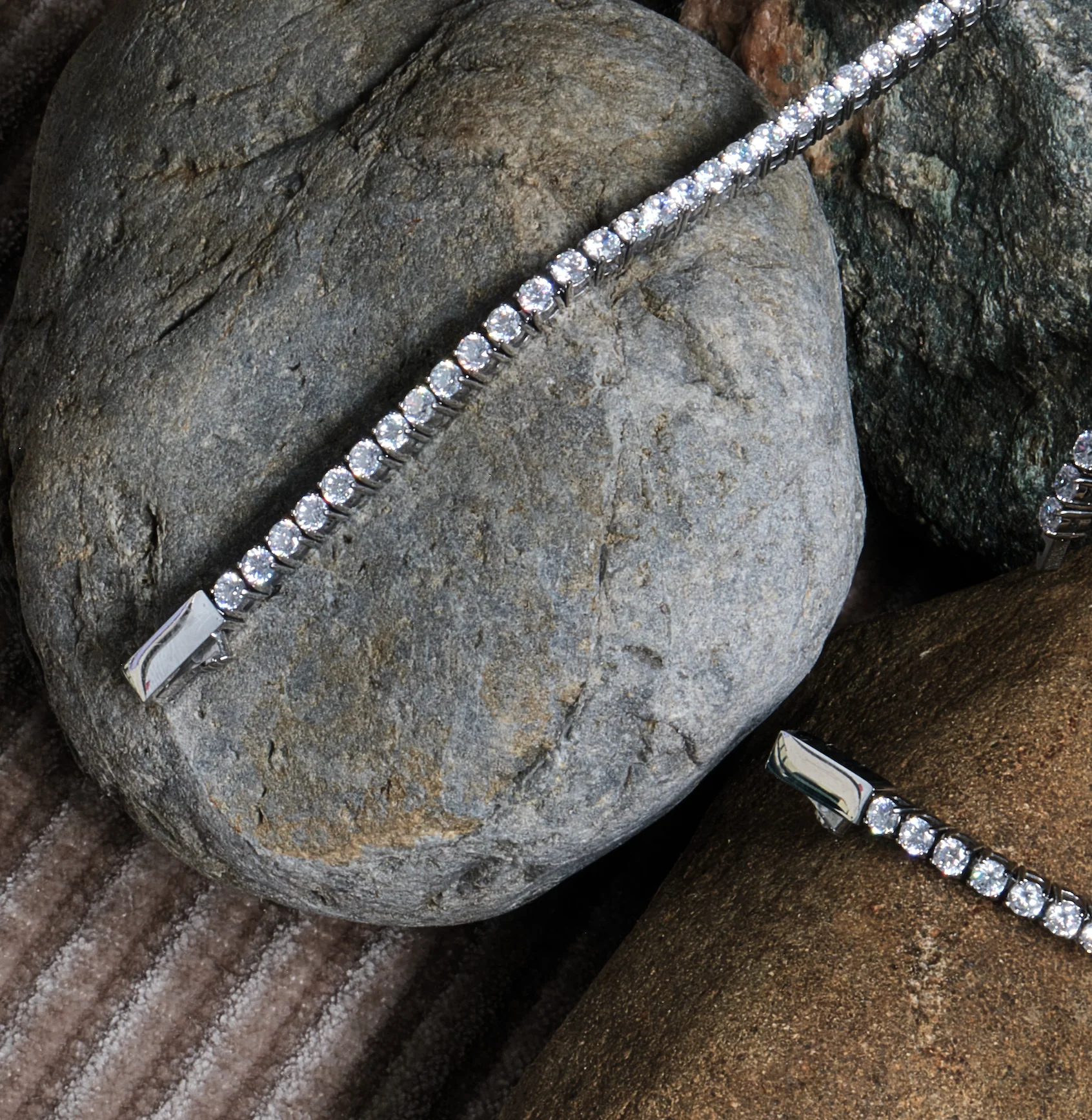 Tennis Necklace -3mm Stainless Steel - Image 4